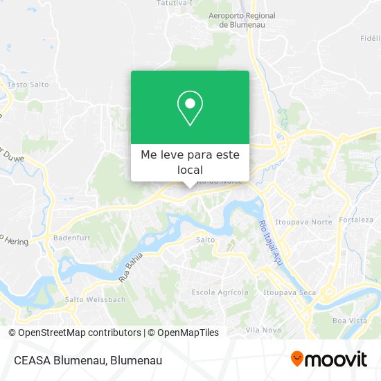 CEASA Blumenau mapa
