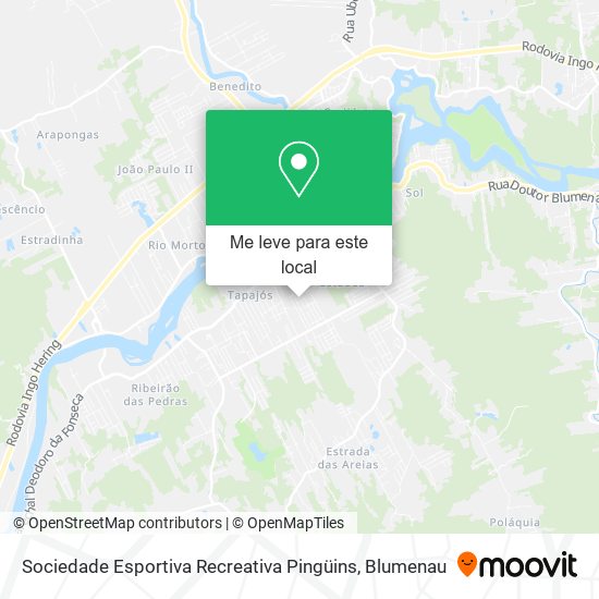 Sociedade Esportiva Recreativa Pingüins mapa