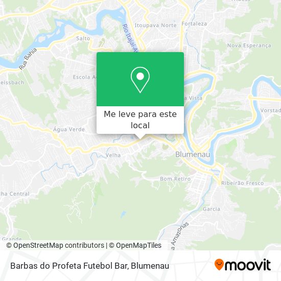 Barbas do Profeta Futebol Bar mapa