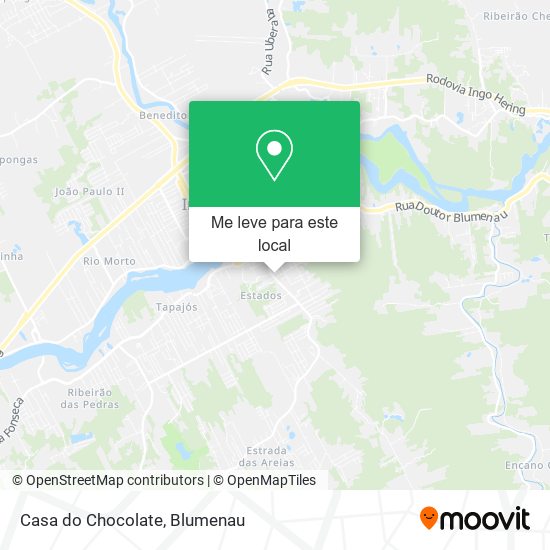 Casa do Chocolate mapa