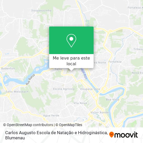 Carlos Augusto Escola de Natação e Hidroginástica mapa
