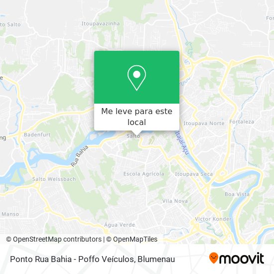 Ponto Rua Bahia - Poffo Veículos mapa