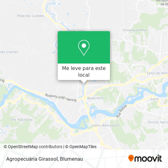 Agropecuária Girassol mapa