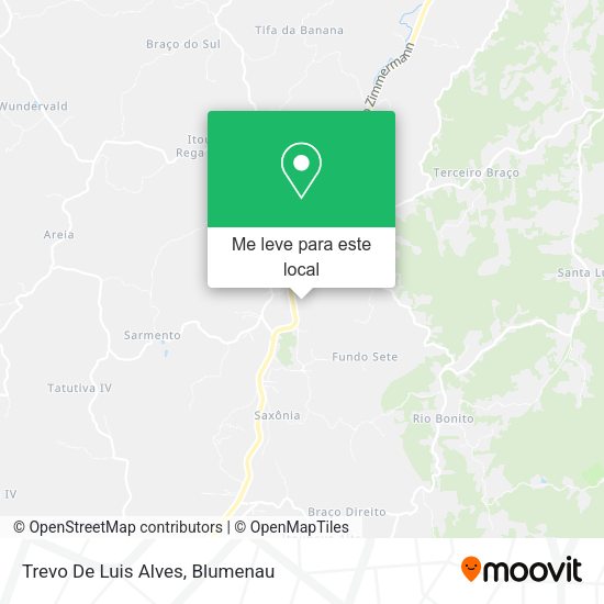 Trevo De Luis Alves mapa
