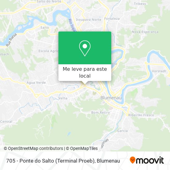 705 - Ponte do Salto (Terminal Proeb) mapa