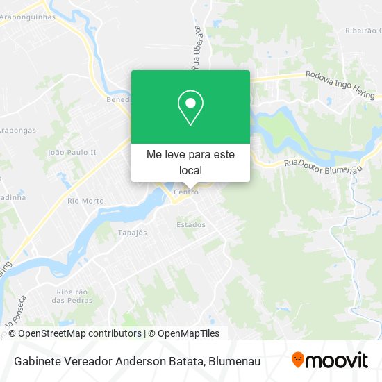 Gabinete Vereador Anderson Batata mapa