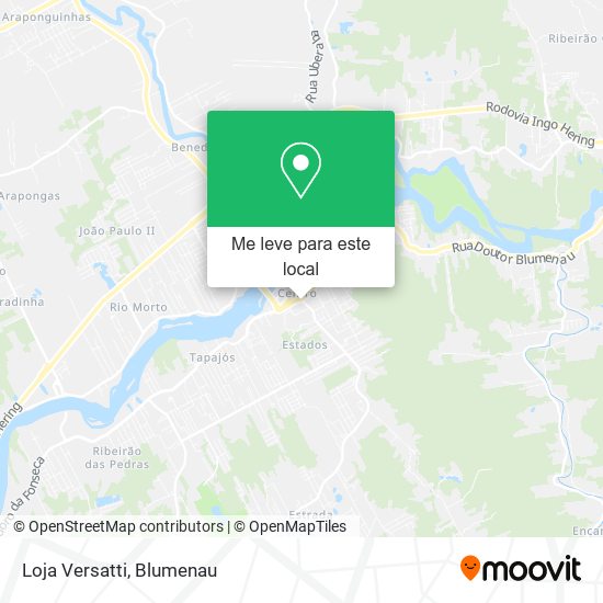 Loja Versatti mapa