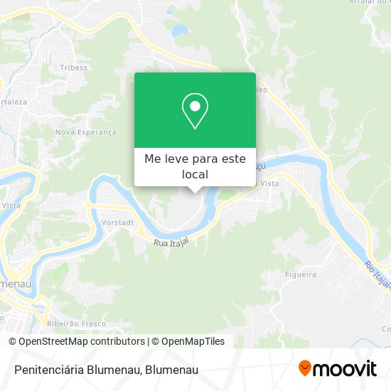 Penitenciária Blumenau mapa