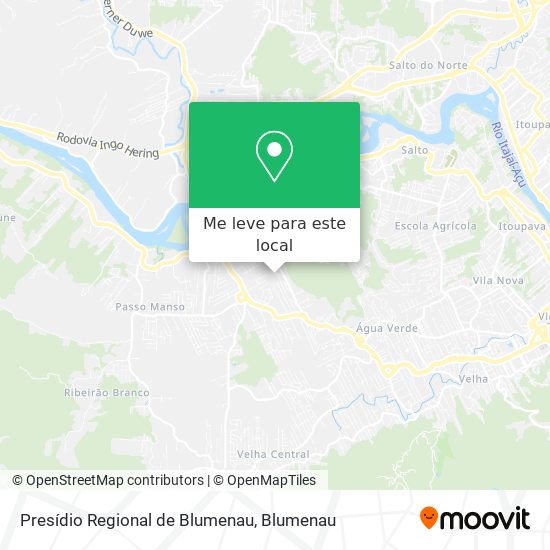 Presídio Regional de Blumenau mapa