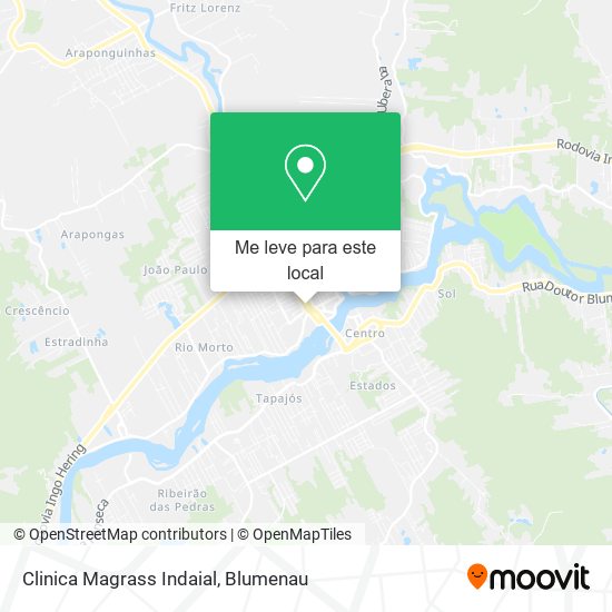 Clinica Magrass Indaial mapa