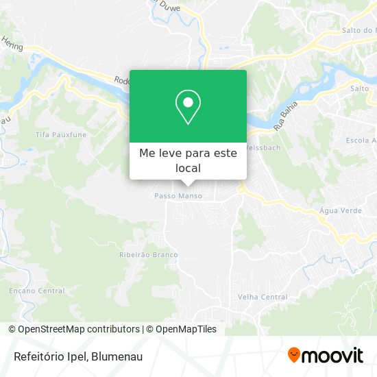 Refeitório Ipel mapa