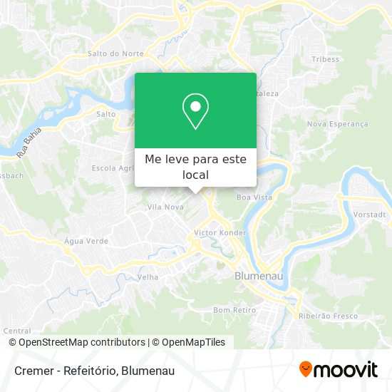 Cremer - Refeitório mapa