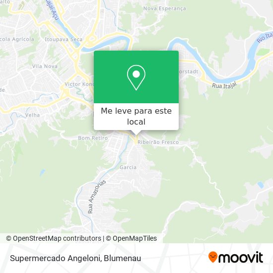 Supermercado Angeloni mapa