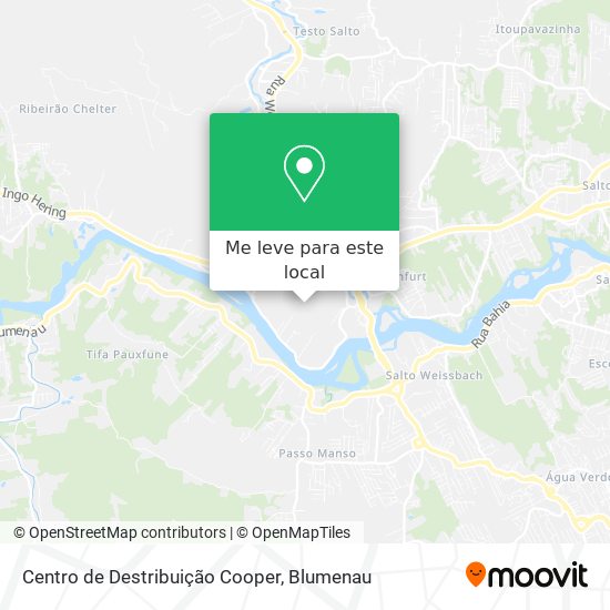 Centro de Destribuição Cooper mapa