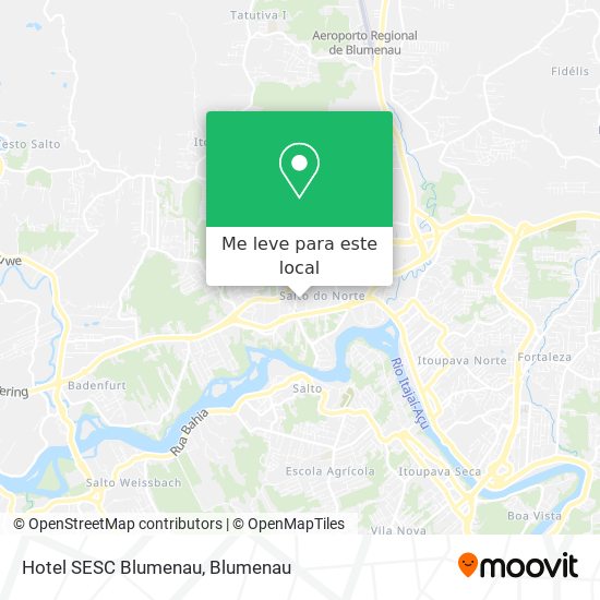 Hotel SESC Blumenau mapa