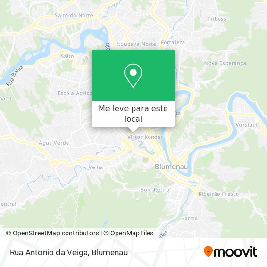 Rua Antônio da Veiga mapa