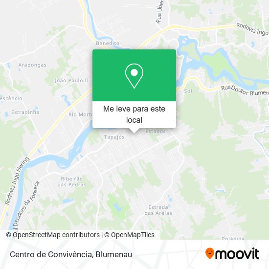 Centro de Convivência mapa