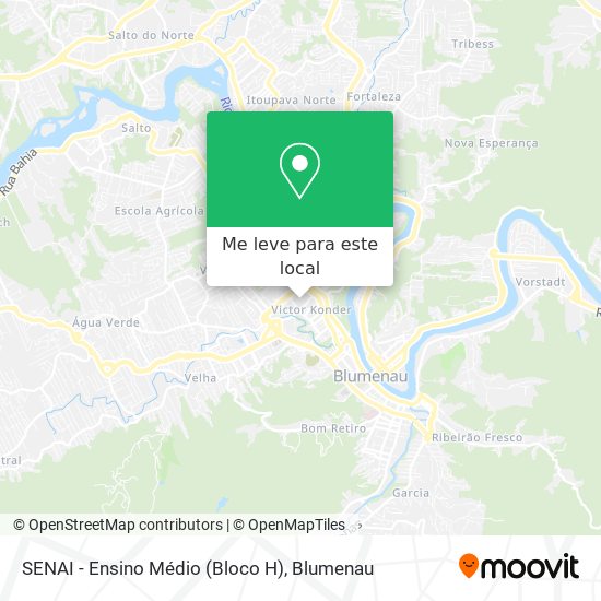 SENAI - Ensino Médio (Bloco H) mapa