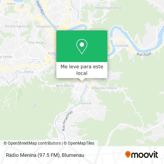 Rádio Menina (97.5 FM) mapa