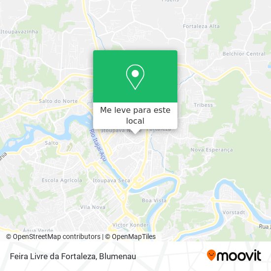 Feira Livre da Fortaleza mapa