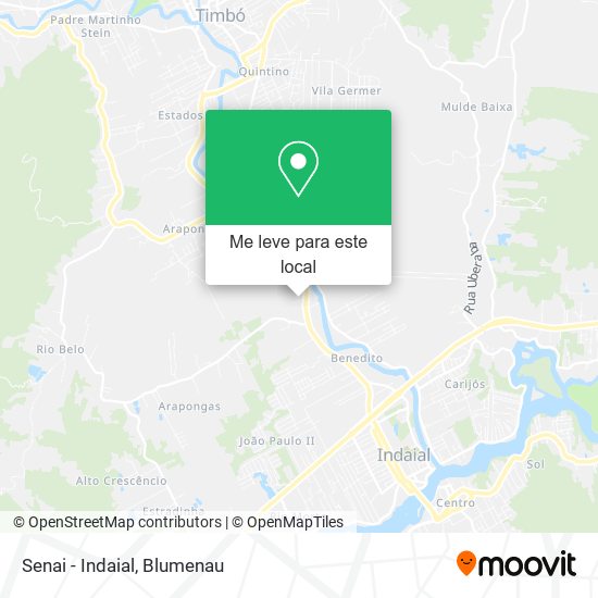 Senai - Indaial mapa