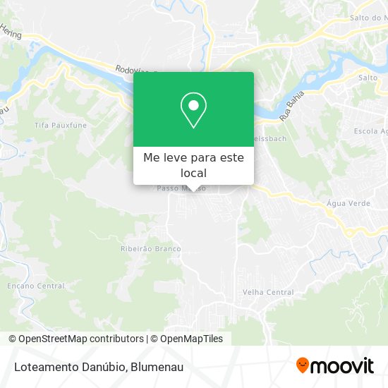 Loteamento Danúbio mapa