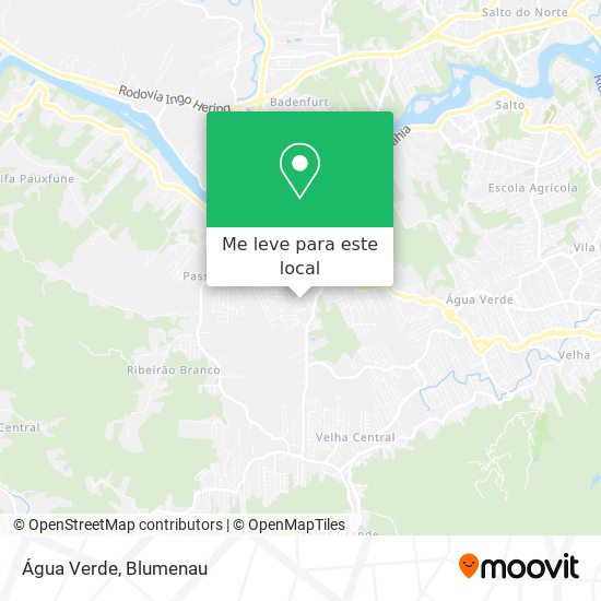 Água Verde mapa