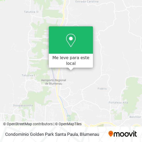 Condomínio Golden Park Santa Paula mapa