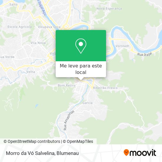 Morro da Vó Salvelina mapa