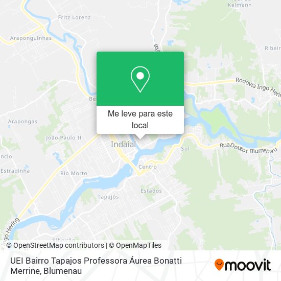 UEI Bairro Tapajos Professora Áurea Bonatti Merrine mapa