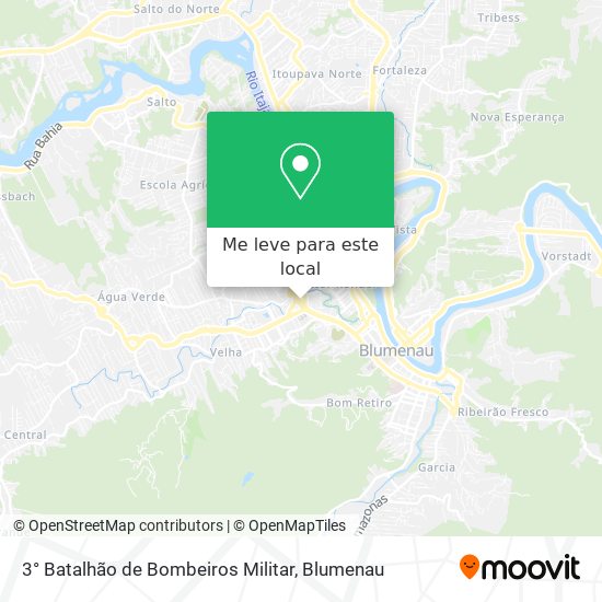 3° Batalhão de Bombeiros Militar mapa