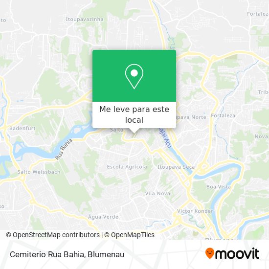 Cemiterio Rua Bahia mapa