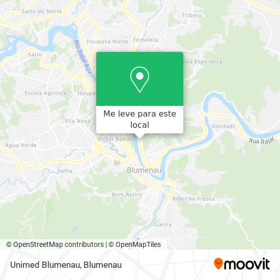 Unimed Blumenau mapa