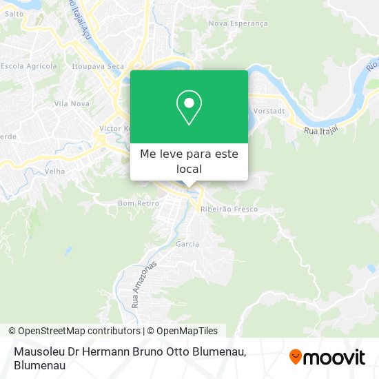 Mausoleu Dr Hermann Bruno Otto Blumenau mapa