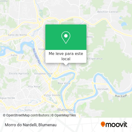 Morro do Nardelli mapa