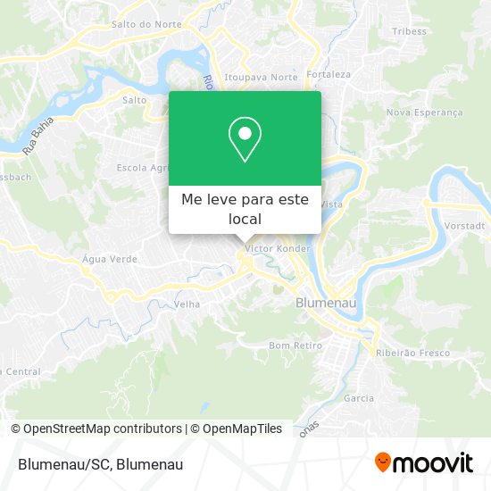 Blumenau/SC mapa