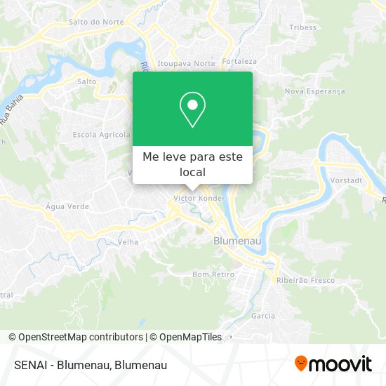 SENAI - Blumenau mapa