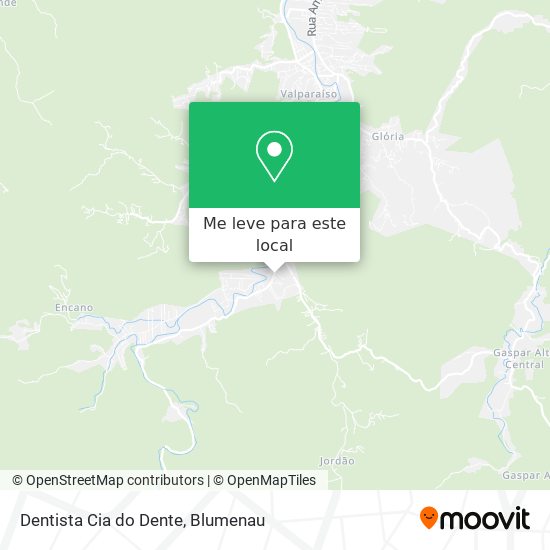 Dentista Cia do Dente mapa