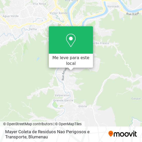 Mayer Coleta de Residuos Nao Perigosos e Transporte mapa