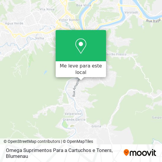 Omega Suprimentos Para a Cartuchos e Toners mapa