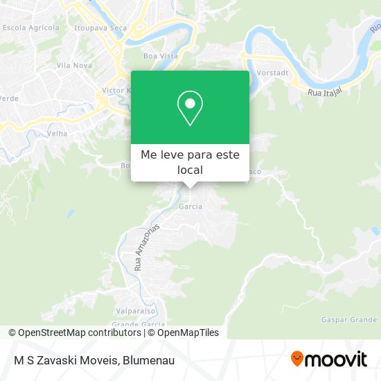 M S Zavaski Moveis mapa
