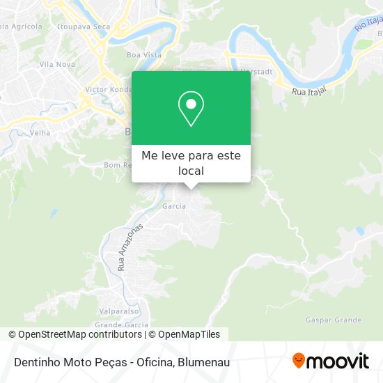 Dentinho Moto Peças - Oficina mapa