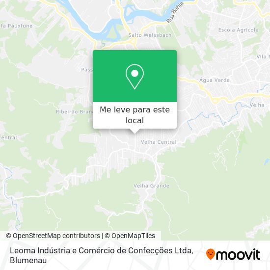 Leoma Indústria e Comércio de Confecções Ltda mapa