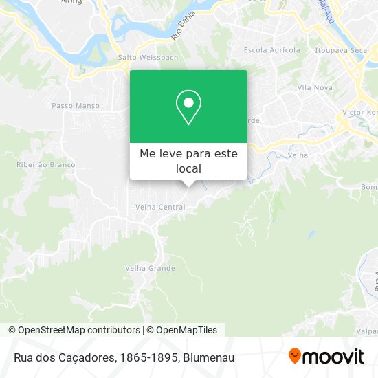 Rua dos Caçadores, 1865-1895 mapa