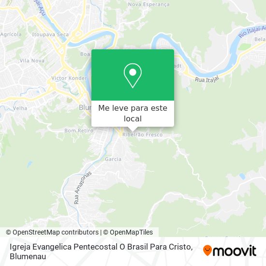 Igreja Evangelica Pentecostal O Brasil Para Cristo mapa