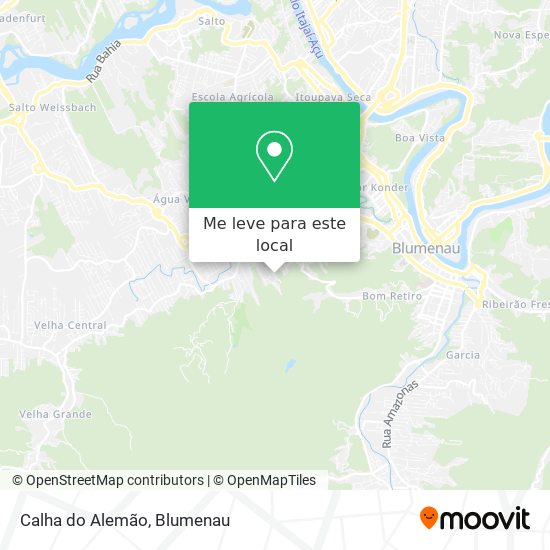 Calha do Alemão mapa