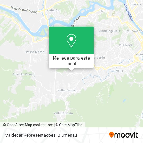 Valdecar Representacoes mapa