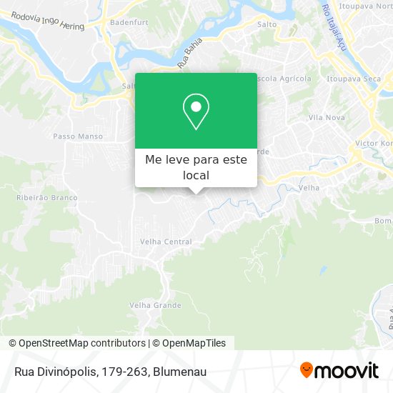 Rua Divinópolis, 179-263 mapa