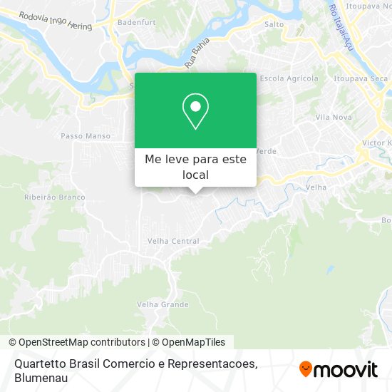 Quartetto Brasil Comercio e Representacoes mapa
