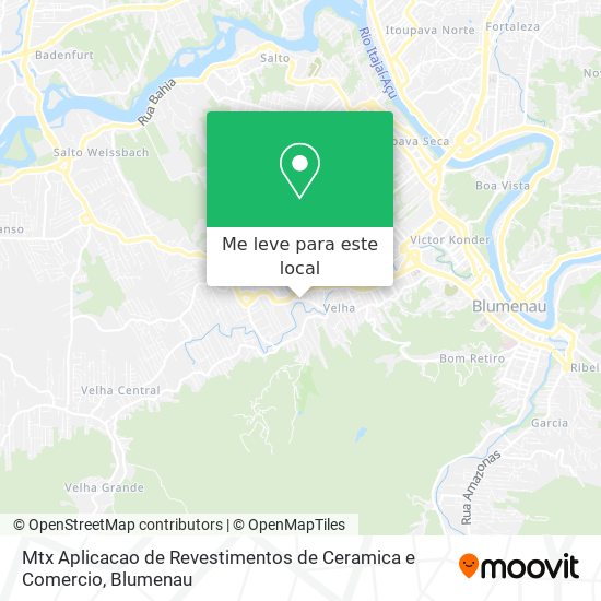 Mtx Aplicacao de Revestimentos de Ceramica e Comercio mapa